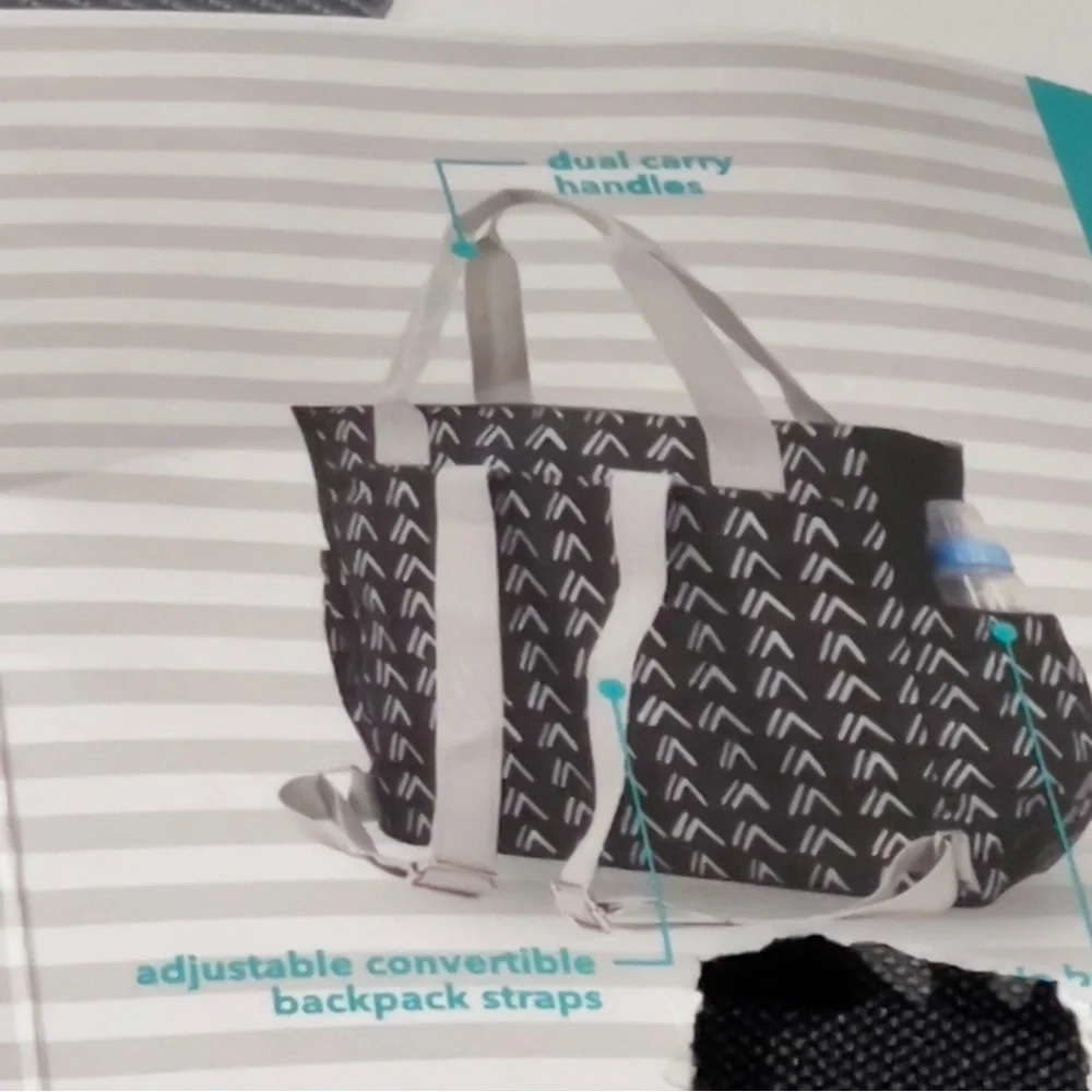 NEW iPACK Baby Diaper Bag Backpack with Drop Front Changing Pad Unisex